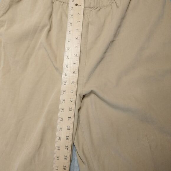 Orvis Pants Womens XLarge Brown Elastic Waist Cotton Pockets. - Picture 5 of 9